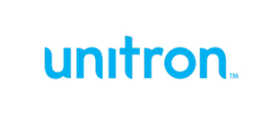 Logo unitron moderne en bleu clair pour audition-passion à Villeneuve-sur-Lot sur fond blanc épuré